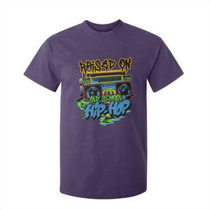 Raised On Old School Hiphop T Shirt For Kid TS09 Purple Print Your Wear