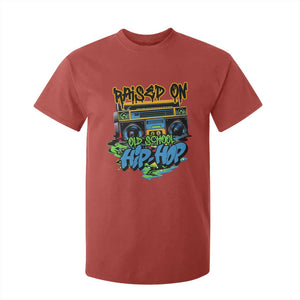 Raised On Old School Hiphop T Shirt For Kid TS09 Red Print Your Wear