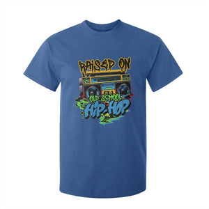 Raised On Old School Hiphop T Shirt For Kid TS09 Royal Blue Print Your Wear