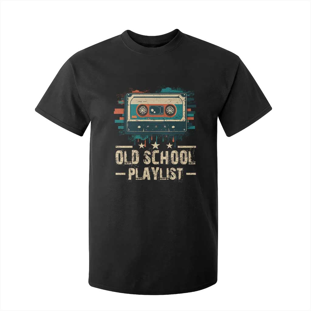 Old School Playlist T Shirt For Kid Retro Cassette Hip Hop Lover TS09 Black Print Your Wear