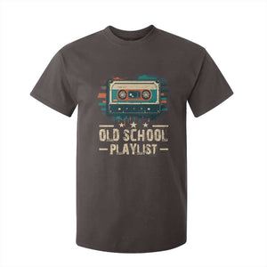 Old School Playlist T Shirt For Kid Retro Cassette Hip Hop Lover TS09 Dark Chocolate Print Your Wear