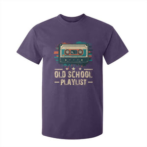 Old School Playlist T Shirt For Kid Retro Cassette Hip Hop Lover TS09 Purple Print Your Wear