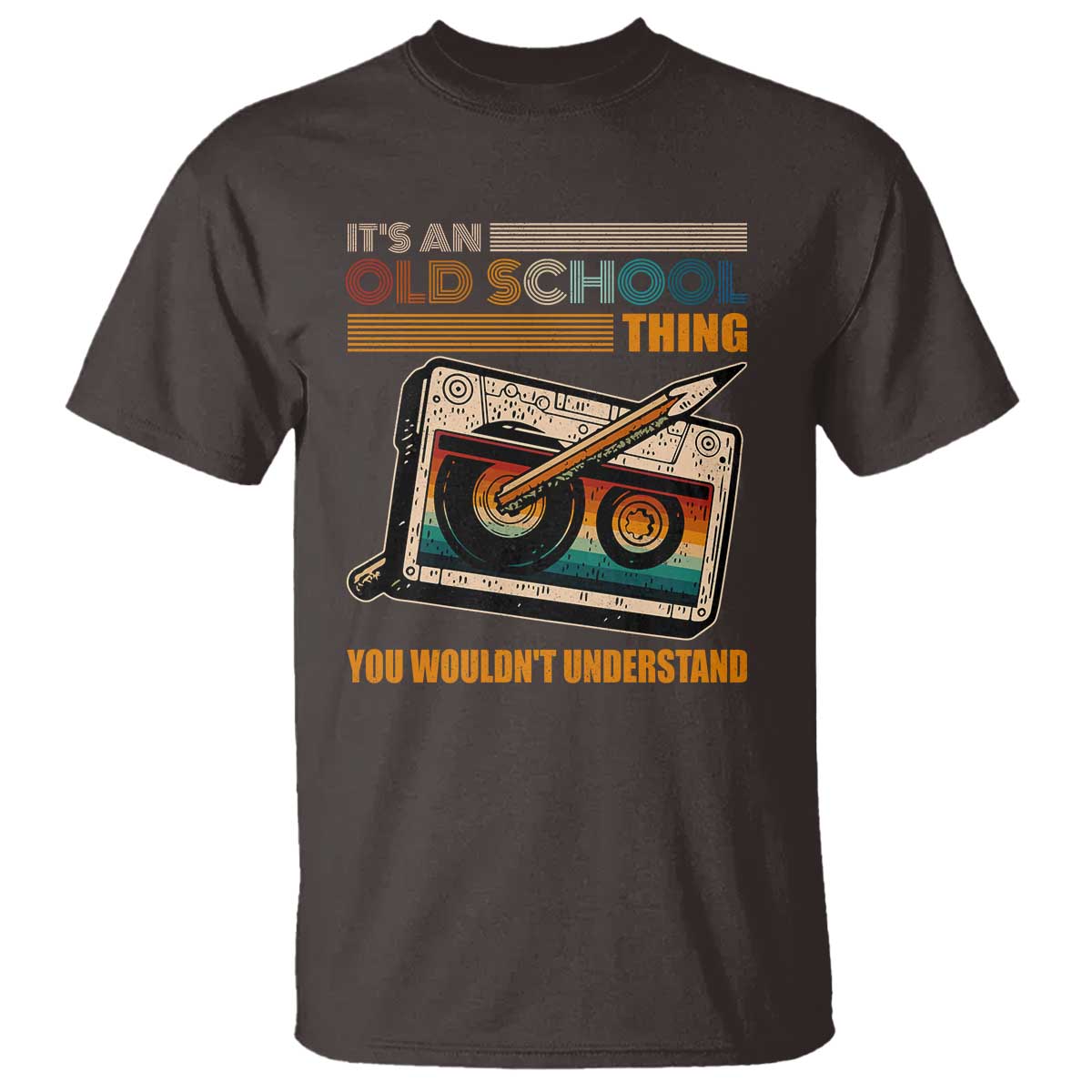 Hip Hop Old School T Shirt Its An Old School Thing You Wouldnt Understand Retro TS09 Dark Chocolate Print Your Wear