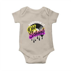Hip Hop Keeping It Old School Baby Onesie TS09 Sand Print Your Wear