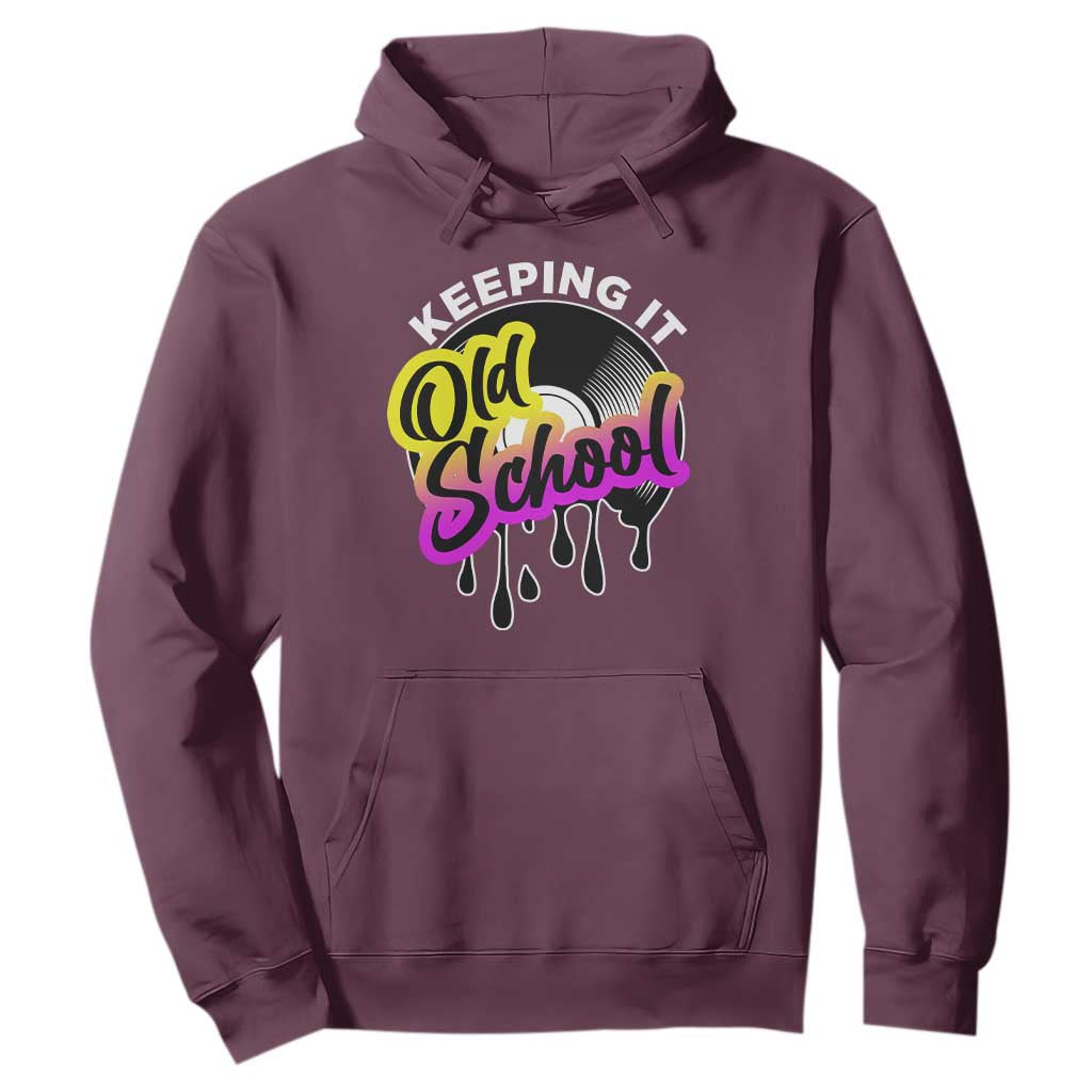 Hip Hop Keeping It Old School Hoodie TS09 Maroon Print Your Wear