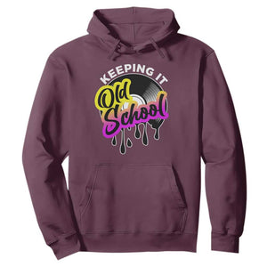 Hip Hop Keeping It Old School Hoodie TS09 Maroon Print Your Wear