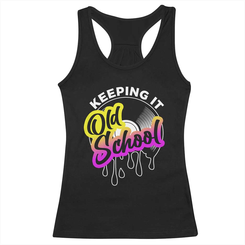 Hip Hop Keeping It Old School Racerback Tank Top TS09 Black Print Your Wear