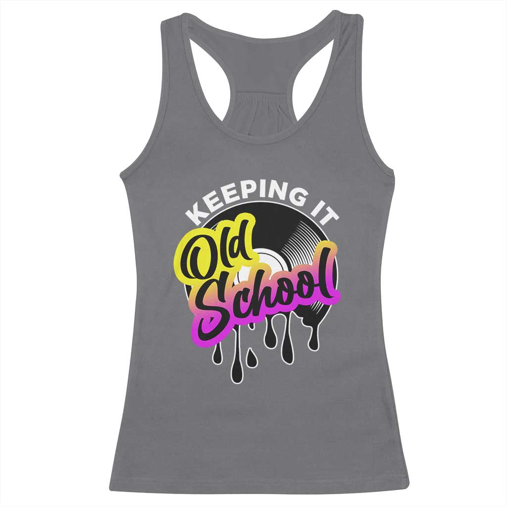 Hip Hop Keeping It Old School Racerback Tank Top TS09 Charcoal Print Your Wear
