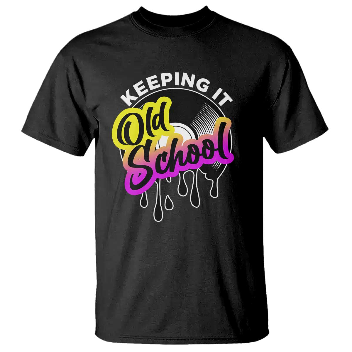 Hip Hop Keeping It Old School T Shirt TS09 Black Print Your Wear