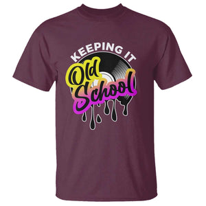 Hip Hop Keeping It Old School T Shirt TS09 Maroon Print Your Wear