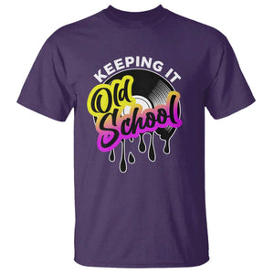 Hip Hop Keeping It Old School T Shirt TS09 Purple Print Your Wear