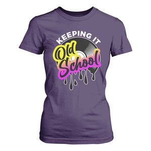 Hip Hop Keeping It Old School T Shirt For Women TS09 Purple Print Your Wear
