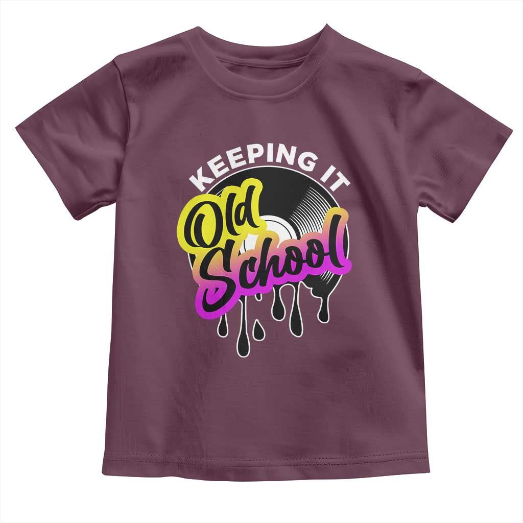 Hip Hop Keeping It Old School Toddler T Shirt TS09 Maroon Print Your Wear