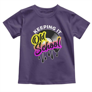 Hip Hop Keeping It Old School Toddler T Shirt TS09 Purple Print Your Wear