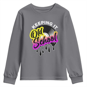 Hip Hop Keeping It Old School Youth Sweatshirt TS09 Charcoal Print Your Wear
