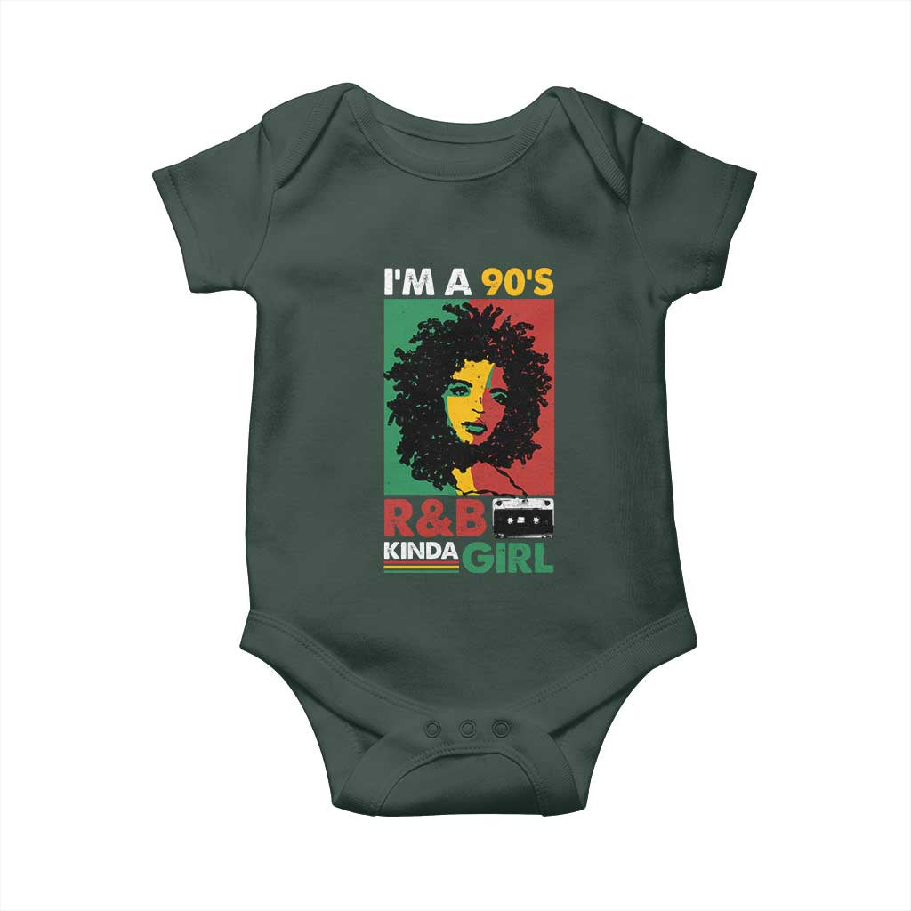 Hip Hop RnB Baby Onesie I'm A 90's R&B Kinda Girl Retro Cassettle TS09 Print Your Wear