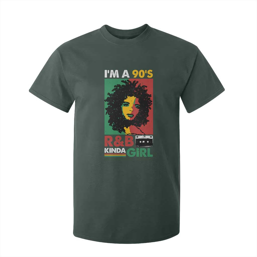 Hip Hop RnB T Shirt For Kid I'm A 90's R&B Kinda Girl Retro Cassettle TS09 Dark Forest Green Print Your Wear