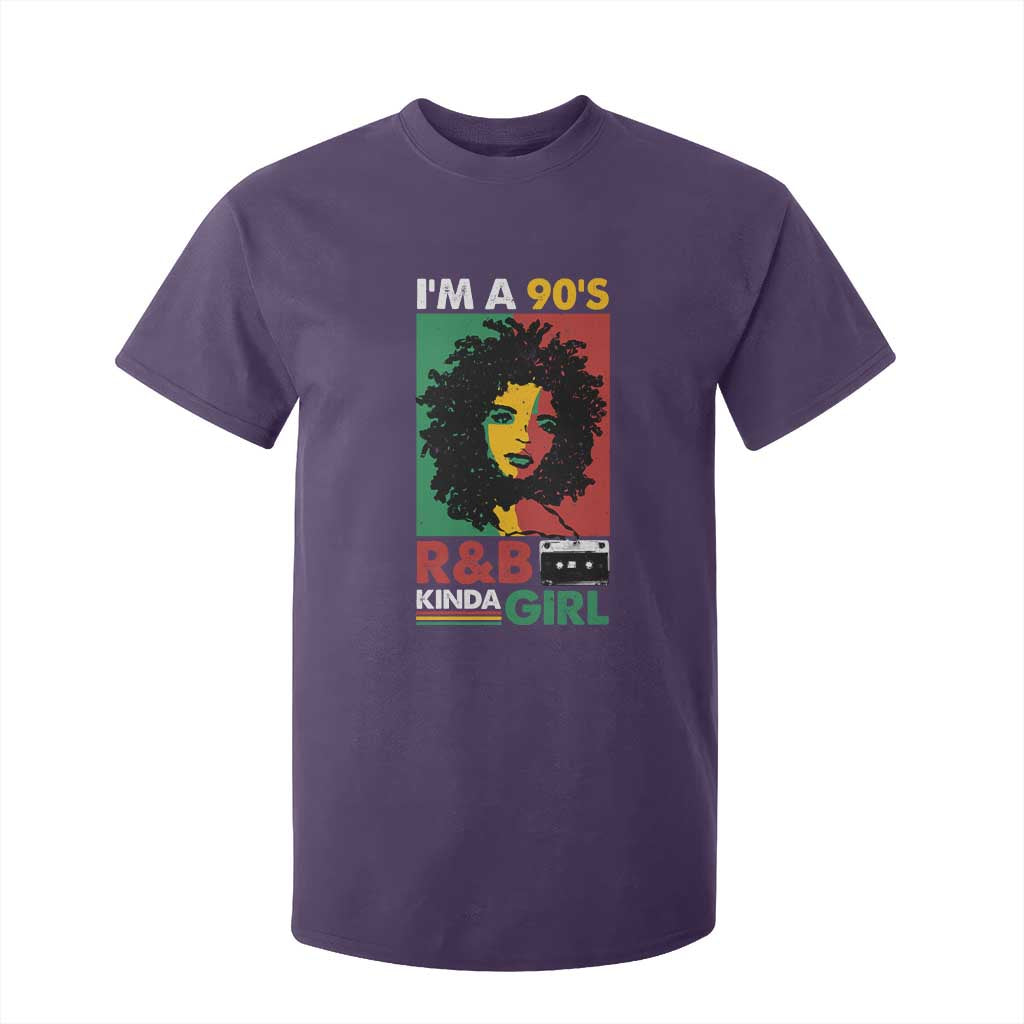 Hip Hop RnB T Shirt For Kid I'm A 90's R&B Kinda Girl Retro Cassettle TS09 Purple Print Your Wear