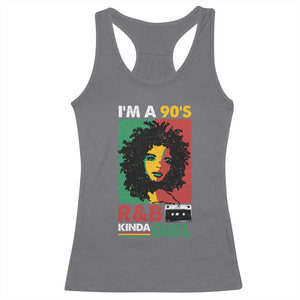 Hip Hop RnB Racerback Tank Top I'm A 90's R&B Kinda Girl Retro Cassettle TS09 Charcoal Print Your Wear