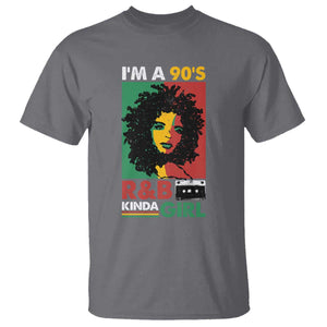 Hip Hop RnB T Shirt I'm A 90's R&B Kinda Girl Retro Cassettle TS09 Charcoal Print Your Wear