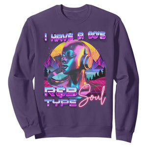 Hip Hop RnB Sweatshirt I Have A 90's R&B Type Soul Aesthetic TS09 Purple Print Your Wear
