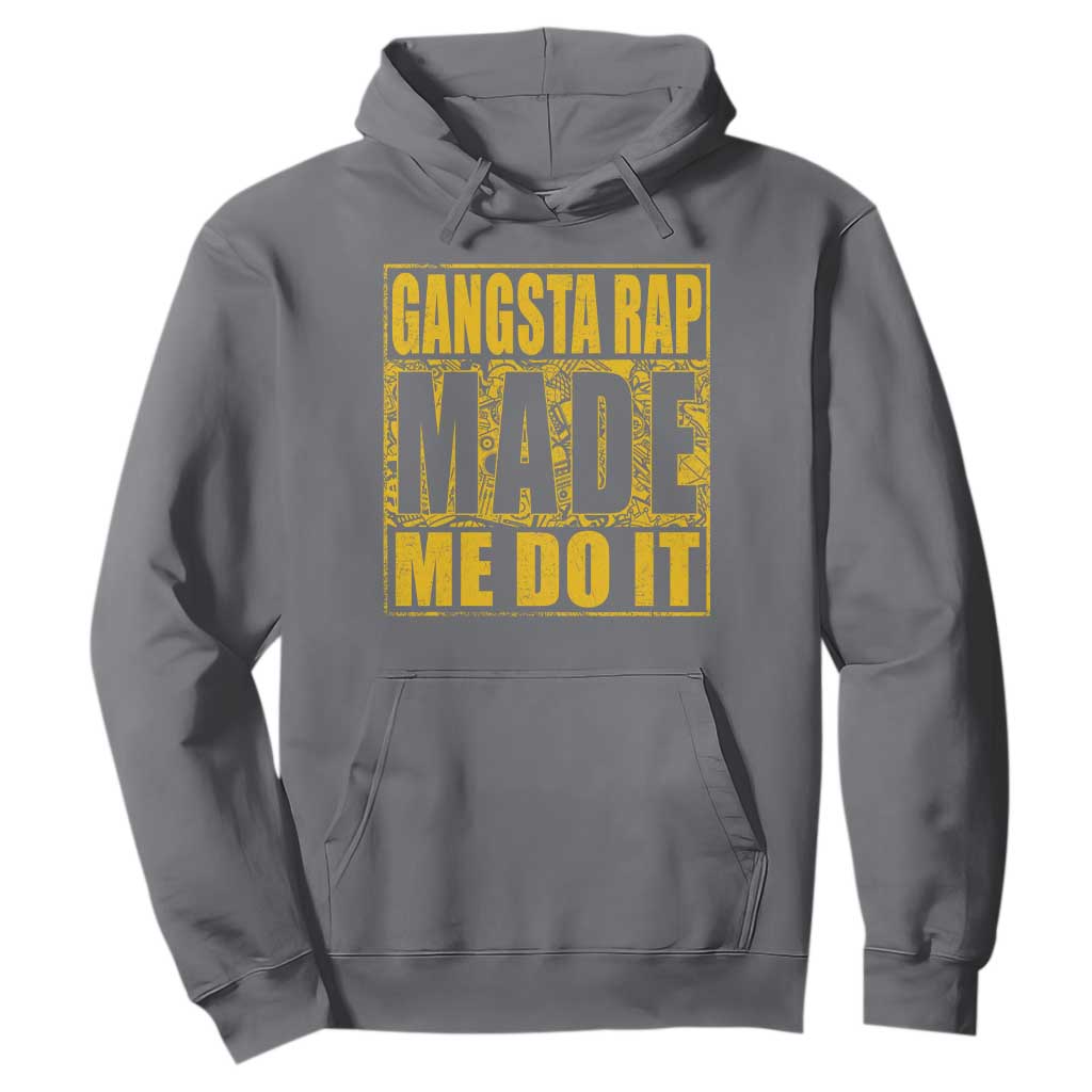 Hip Hop Gangsta Rap Hoodie Made Me Do It Rapper TS09 Charcoal Print Your Wear