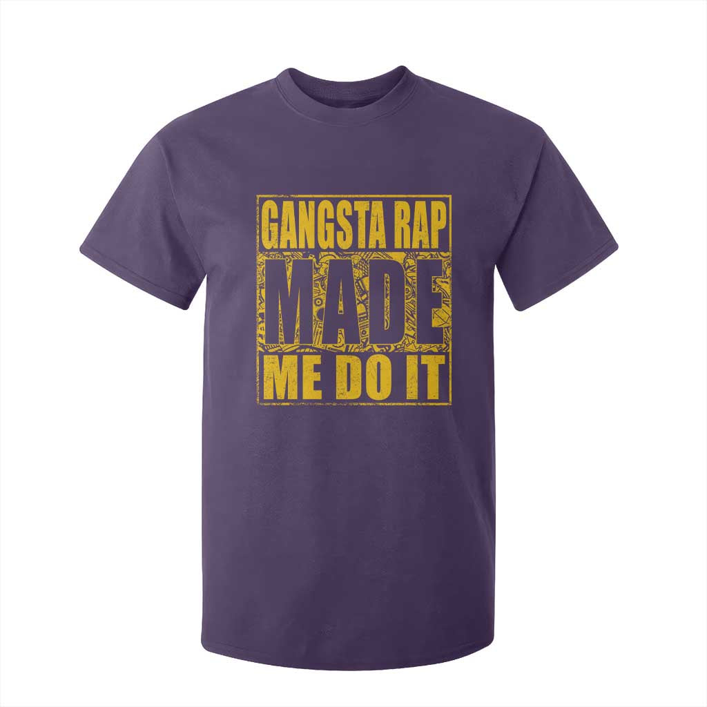 Hip Hop Gangsta Rap T Shirt For Kid Made Me Do It Rapper TS09 Purple Print Your Wear