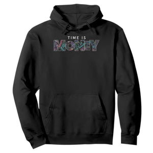 Time Is Money Hoodie TS09 Black Print Your Wear
