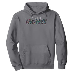 Time Is Money Hoodie TS09 Charcoal Print Your Wear