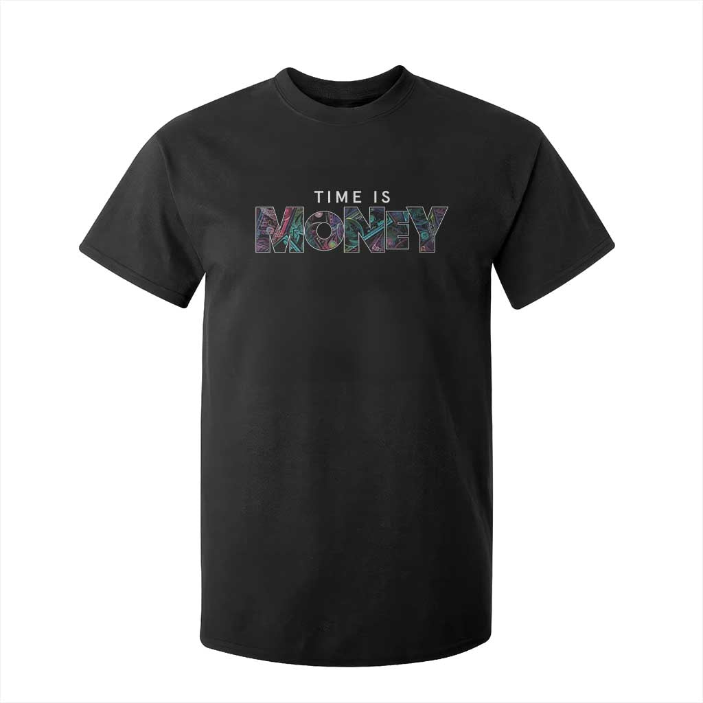 Time Is Money T Shirt For Kid TS09 Black Print Your Wear