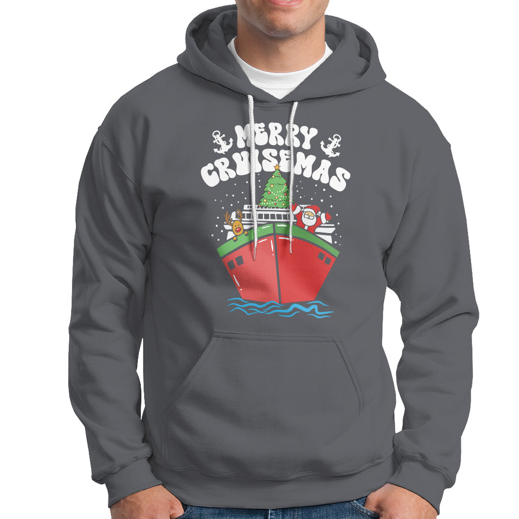 Merry Cruisemas Family Christmas Holiday Santa Reindeer Cruise Ship Hoodie TS09 Printyourwear