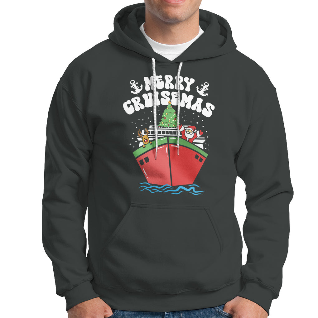 Merry Cruisemas Family Christmas Holiday Santa Reindeer Cruise Ship Hoodie TS09 Printyourwear