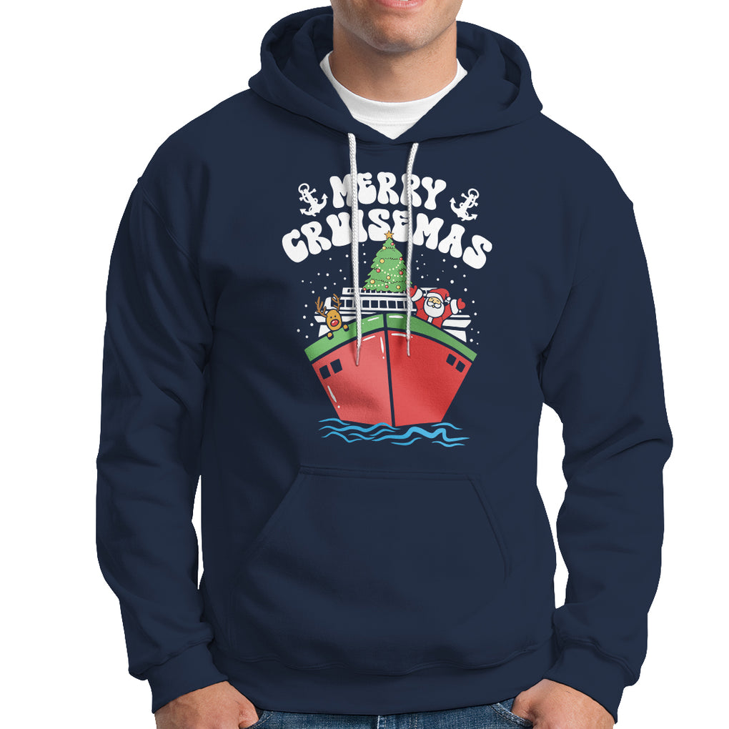 Merry Cruisemas Family Christmas Holiday Santa Reindeer Cruise Ship Hoodie TS09 Printyourwear
