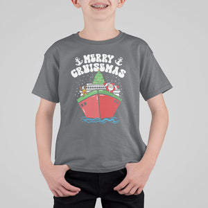 Merry Cruisemas Family Christmas Holiday Santa Reindeer Cruise Ship T Shirt For Kid TS09 Printyourwear