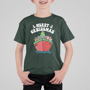 Merry Cruisemas Family Christmas Holiday Santa Reindeer Cruise Ship T Shirt For Kid TS09 Printyourwear