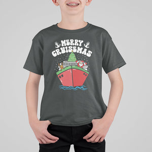 Merry Cruisemas Family Christmas Holiday Santa Reindeer Cruise Ship T Shirt For Kid TS09 Printyourwear