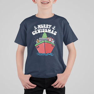 Merry Cruisemas Family Christmas Holiday Santa Reindeer Cruise Ship T Shirt For Kid TS09 Printyourwear