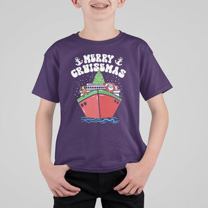 Merry Cruisemas Family Christmas Holiday Santa Reindeer Cruise Ship T Shirt For Kid TS09 Printyourwear