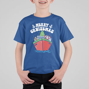 Merry Cruisemas Family Christmas Holiday Santa Reindeer Cruise Ship T Shirt For Kid TS09 Printyourwear