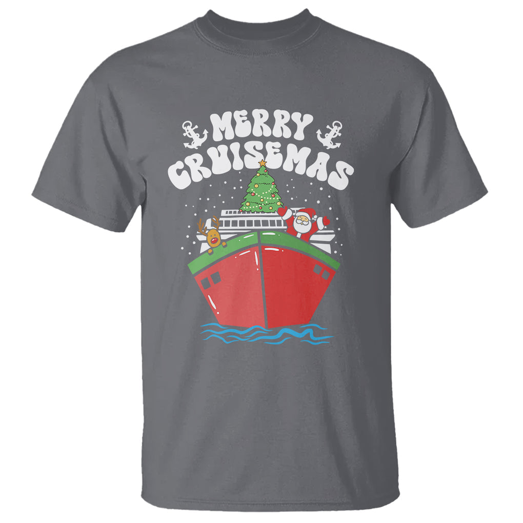 Merry Cruisemas Family Christmas Holiday Santa Reindeer Cruise Ship T Shirt TS09 Printyourwear