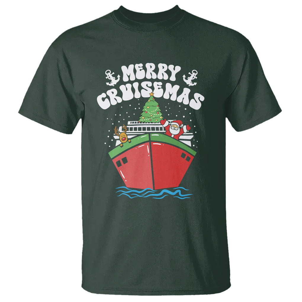 Merry Cruisemas Family Christmas Holiday Santa Reindeer Cruise Ship T Shirt TS09 Printyourwear