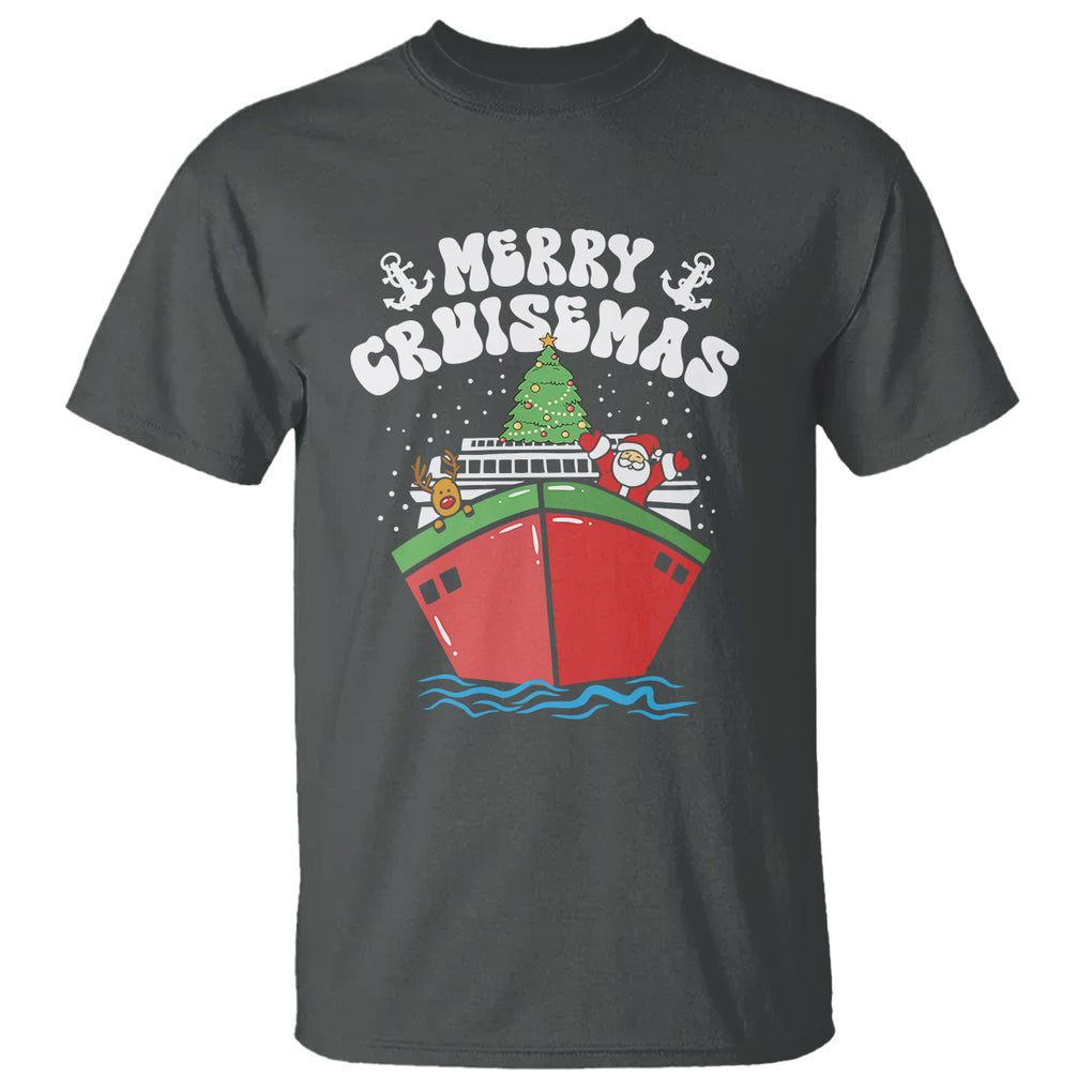Merry Cruisemas Family Christmas Holiday Santa Reindeer Cruise Ship T Shirt TS09 Printyourwear