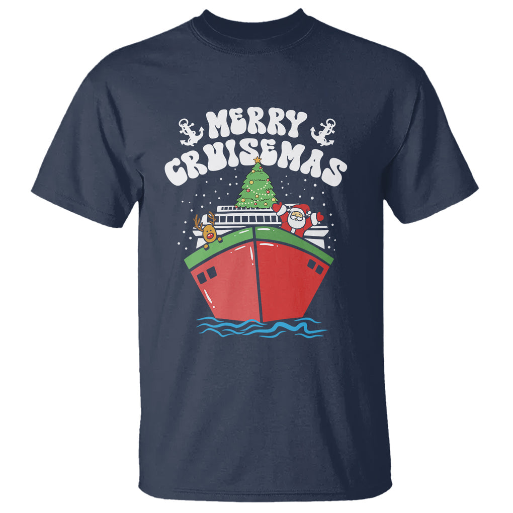 Merry Cruisemas Family Christmas Holiday Santa Reindeer Cruise Ship T Shirt TS09 Printyourwear