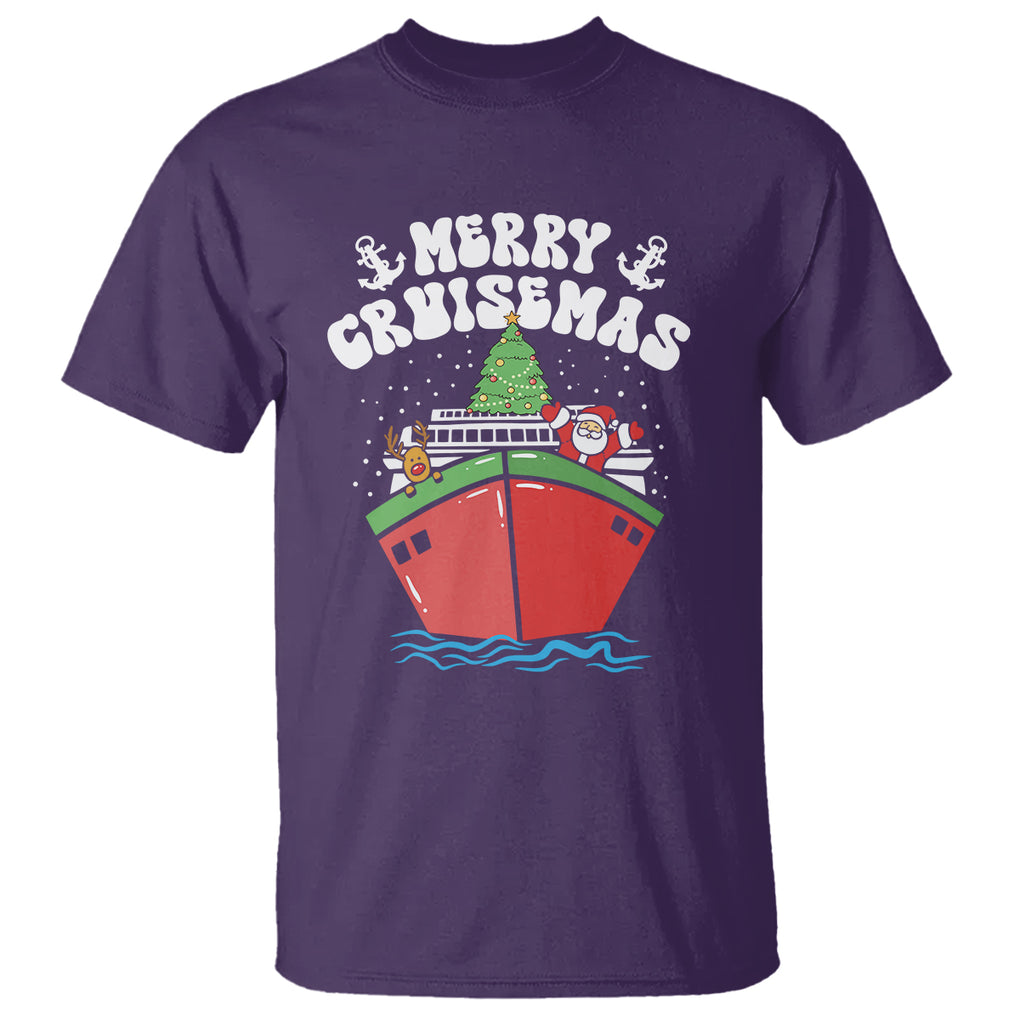 Merry Cruisemas Family Christmas Holiday Santa Reindeer Cruise Ship T Shirt TS09 Printyourwear