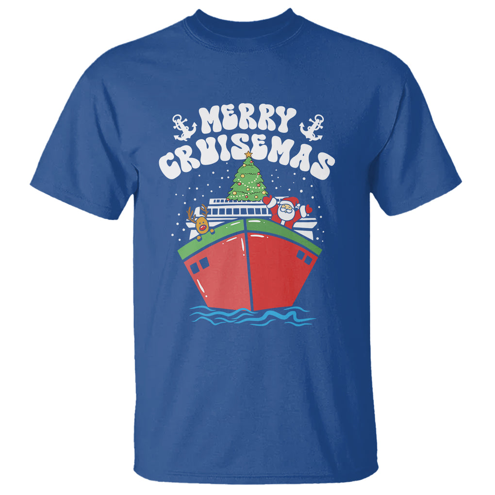 Merry Cruisemas Family Christmas Holiday Santa Reindeer Cruise Ship T Shirt TS09 Printyourwear