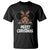 African American Christmas T Shirt Merry Christmas Cute Black Girl Kids TS09 Black Print Your Wear