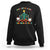 Flossing Around The Dentistree Funny Xmas Dental Hygienist Sweatshirt TS09 Black Printyourwear