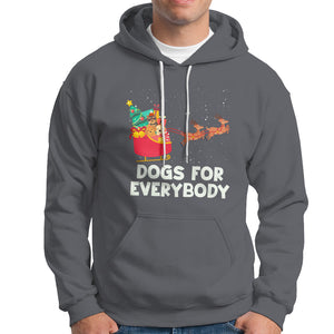 Dogs For Everybody Christmas Sleigh Funny Xmas Hoodie TS09 Charcoal Printyourwear