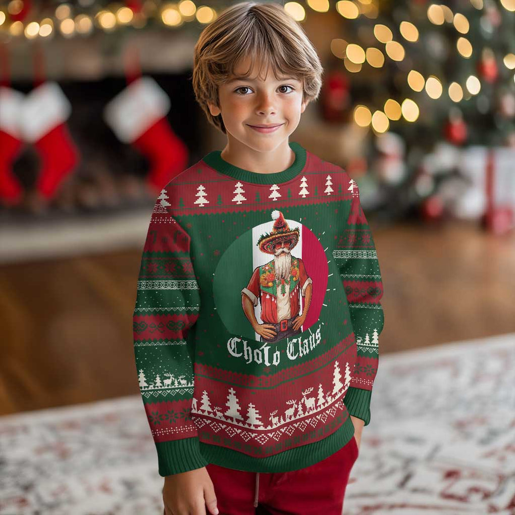 Mexico Xmas Ugly Christmas Sweater Cholo Claus Mexican Santa Sombrero Feliz Navidad TS09 Christmas Print Your Wear