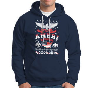 Have Ameri-Christmas USA Patriotic Eagle Xmas Hoodie TS09 Navy Printyourwear